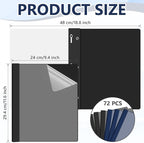 Feifeiya 72 Pack Plastic Report Covers - Image 2