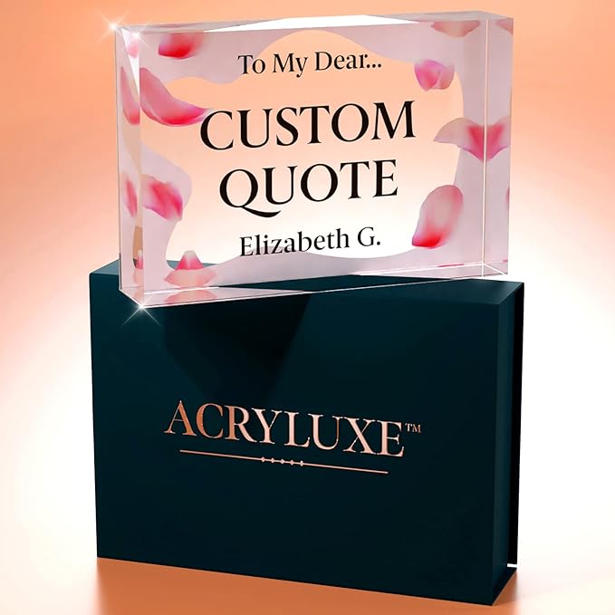 Personalized Gifts, Custom Quote Block Letter Board, Crystal-Clear Acrylic - Image 7