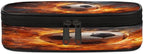 Pardick Football Fire Pencil Case，Big Capacity Pencil Pouch Coin Pouch - Image 3
