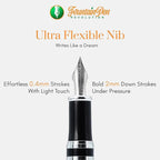 FPR Ambassador Ultra Flex Nib Fountain Pen Set, Journaling & Gifting - Image 5