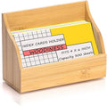 SHIQIKEJIPTY 4x6 Wood Index Card Holder Wooden Index Card Box Cards Display by SHIQIKEJIPTY