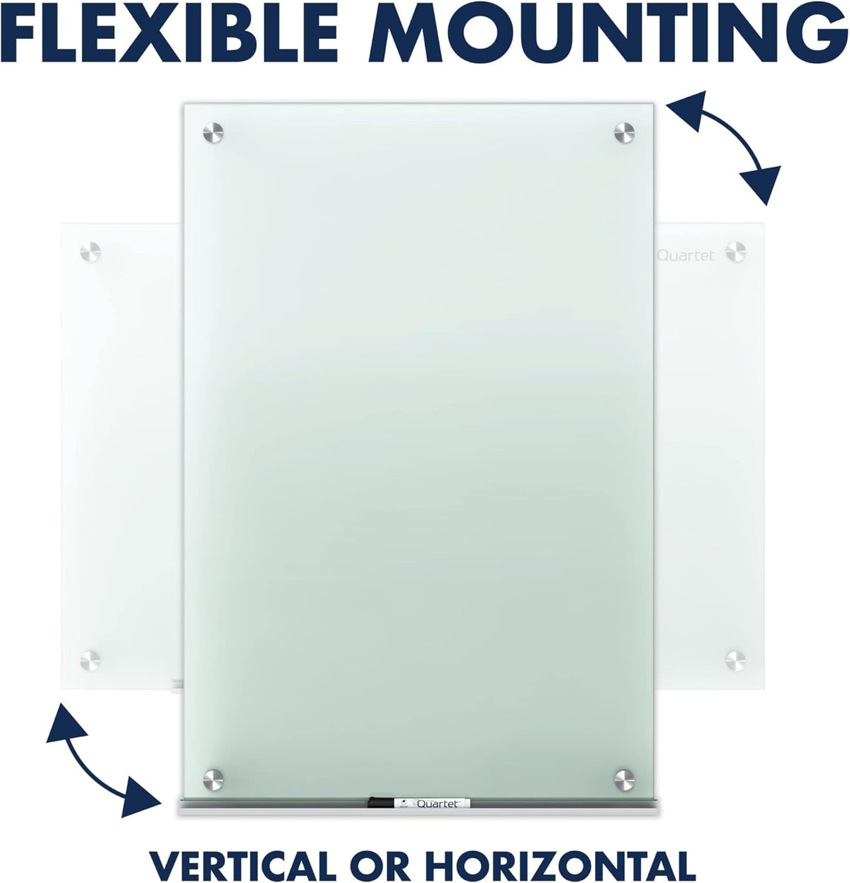 Quartet Whiteboard, Glass Dry Erase Board, Non-Magnetic, 6' x 4', Inf...