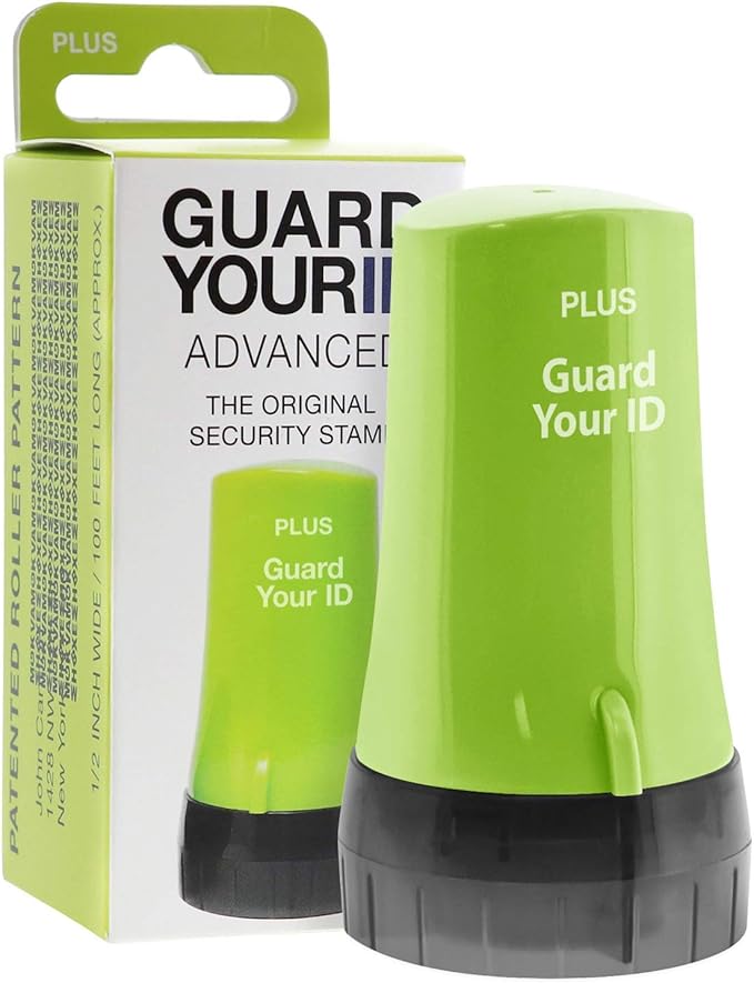 Guard Your ID Advanced Roller Identity Theft Prevention Security Stamp Green - Image 9