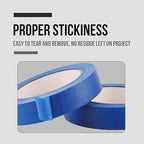 Lichamp Blue Painters Tape 1 inch, 20 Pack Blue Masking Tape Bulk Multi Pack - Image 4