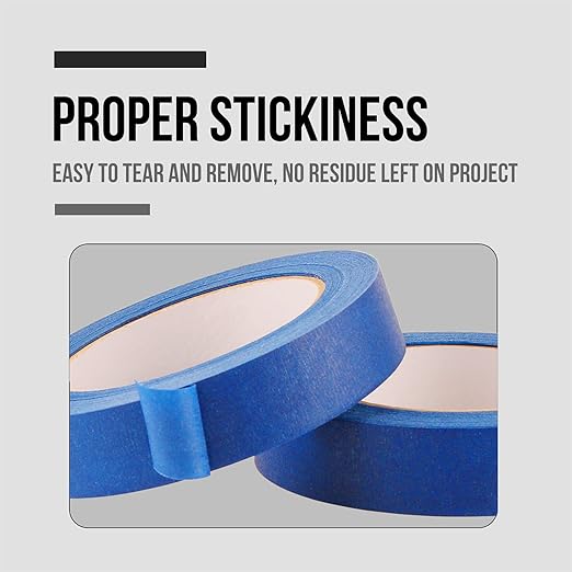 Lichamp Blue Painters Tape 1 inch, 20 Pack Blue Masking Tape Bulk Multi Pack - Image 4