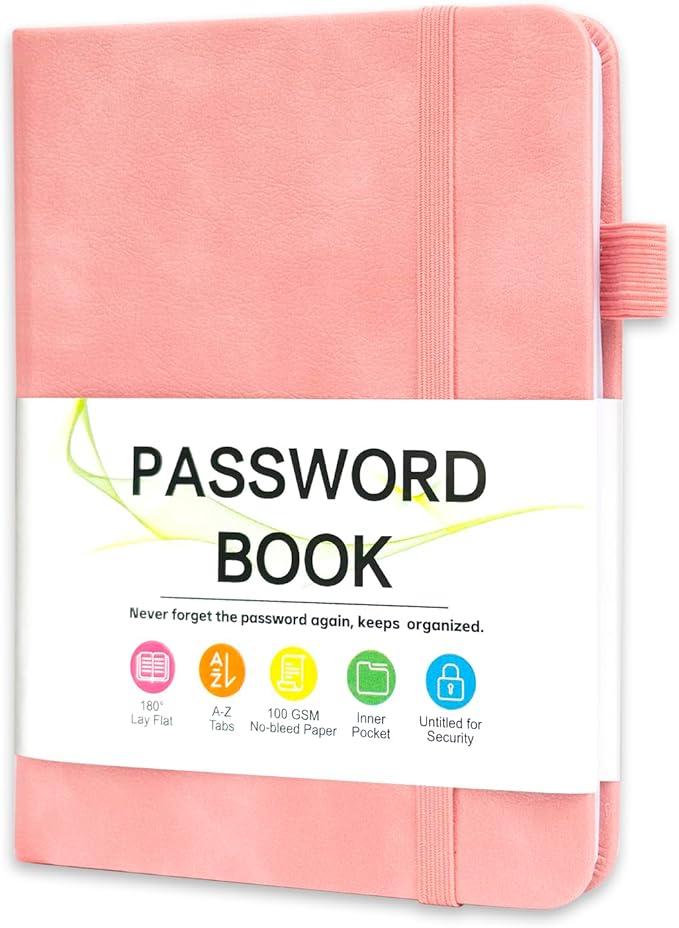 Password Keeper Book with Alphabetical Tabs，4.3"x5.7" Small Password Books by Unknown