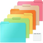 Dunwell Plastic Colored File Folders, 1/3 Tab File Folders - Image 7