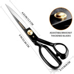 Sewing Scissors, 9 Inch Fabric Dressmaking Scissors Heavy Duty Shears Sharp - Image 4