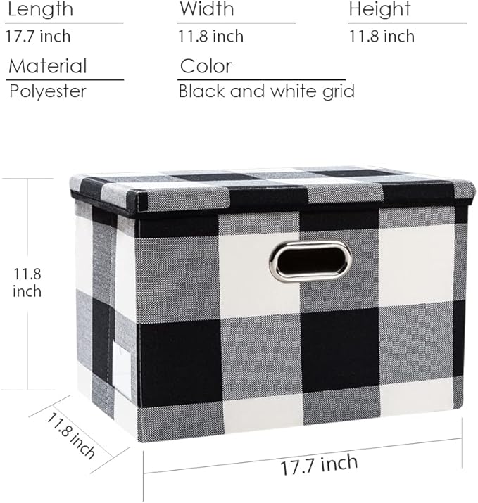 PRANDOM Large Collapsible Storage Bins - Image 3
