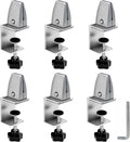 6-Pack Desk Shield Clamp for 2 to 20mm Thick Panel, Adjustable Desk Divider