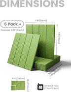 Fluxynara Felt Bulletin Board Tiles Large 48" x 36" Cork Board Alternative-6 - Image 2