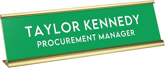Custom Engraved Desk Plate | Personalized by 904Custom