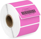 HOUSELABELS 2.25" x 1.25" Pink Address Labels on 1" Core Compatible by HouseLabels