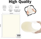 100 Sheets Cream Cardstock 8.5 x 11 Ivory Paper, Goefun Off White Card Stock - Image 2