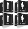 Faittoo Restroom Sign, Bathroom Signs, 6 x 8 Inches Acrylic Sign,