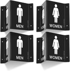 Faittoo Restroom Sign, Bathroom Signs, 6 x 8 Inches Acrylic Sign,