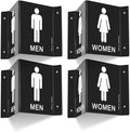 Faittoo Restroom Sign, Bathroom Signs, 6 x 8 Inches Acrylic Sign, by Faittoo