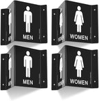 Faittoo Restroom Sign, Bathroom Signs, 6 x 8 Inches Acrylic Sign, by Faittoo