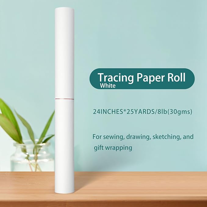 SEMLEART Tracing Paper Roll, 24-inch x 25yard，White Translucent Vellum - Image 2