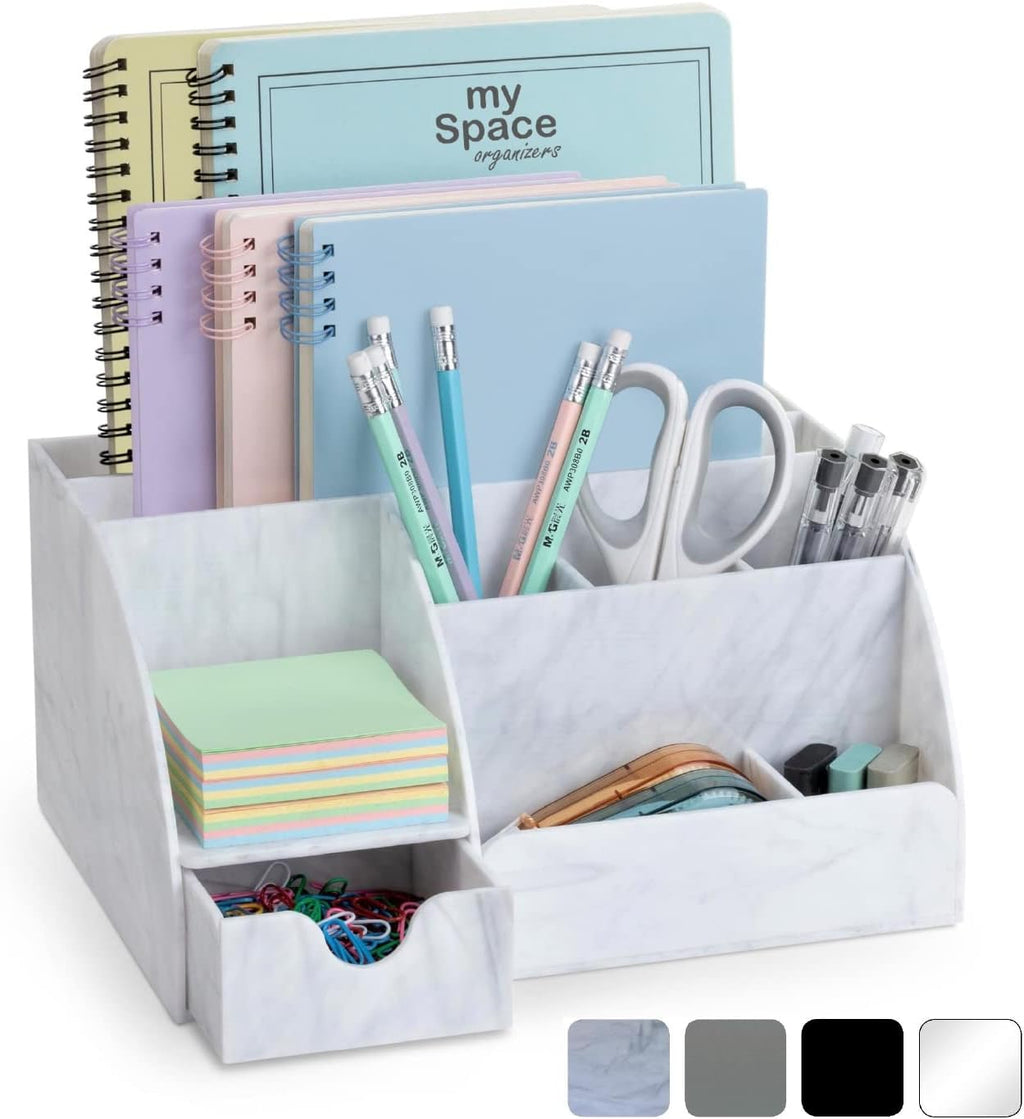 my space organizers marble desk organizer for office, main product view