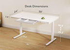 Claiks Glass Standing Desk - Image 3