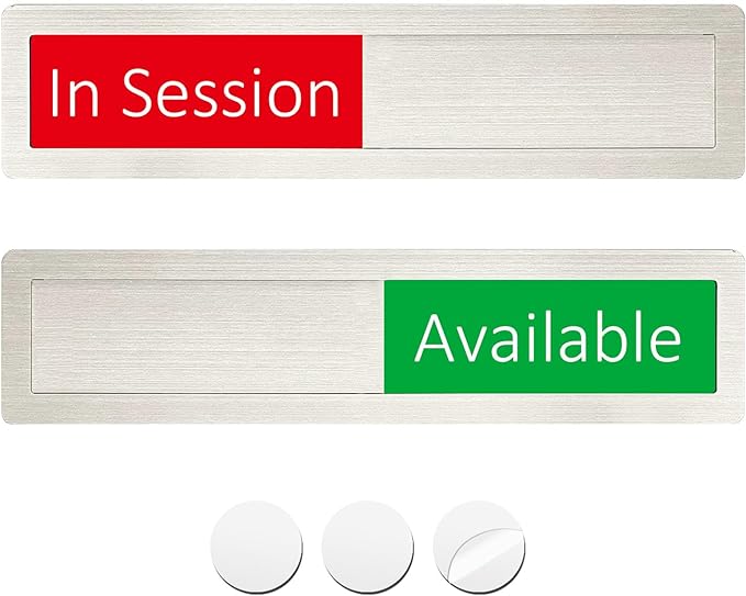 In Session or Available Sign, Vacant Occupied Indicator by LoYinLo