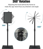 Golemas Adjustable Sign Stand for Display, - Image 3