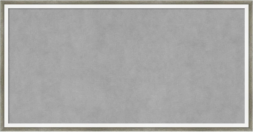 Amanti Art Silver Framed Magnetic Board 13x25 Small Vision Board