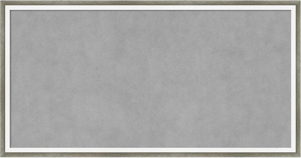 Amanti Art Silver Framed Magnetic Board 13x25 Small Vision Board
