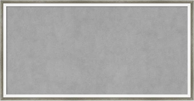 Amanti Art Silver Framed Magnetic Board 13x25 Small Vision Board by AmantiArt