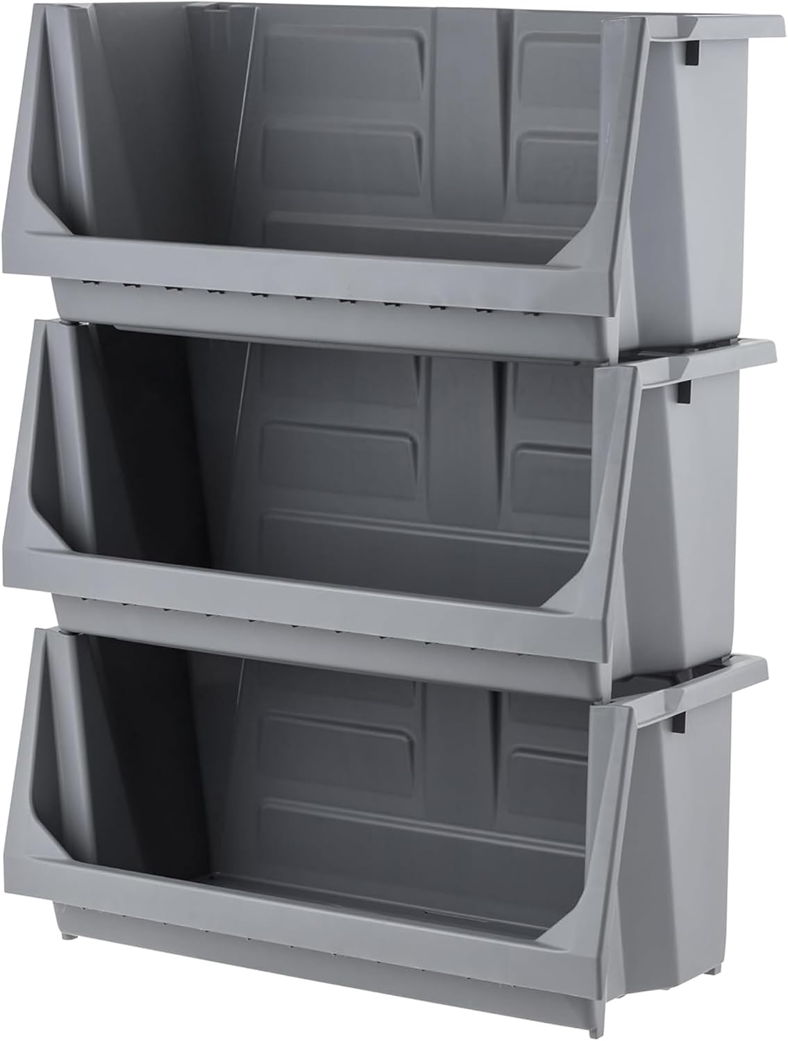 iris usa open front storage bins, heavy duty, main product view