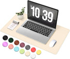 Desk Pad Protector, Leather & Suede Desk Mat, Non-Slip Desk Pad Mat, Large by BLESWIN