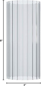 Sunwo Glass Shade Straight Cylinder Glass Lamp Shade Replacement - Image 6