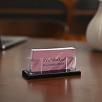 PecMuikee Business Card Holder for Desk，Acrylic Business Card Display Stand - Image 6