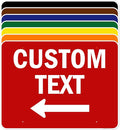 Custom Arrow, Custom Directional Sign, Left Arrow, 36x48 Inches, Rust Free by MySignCenter