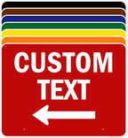 Custom Arrow, Custom Directional Sign, Left Arrow, 36x48 Inches, Rust Free by MySignCenter