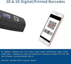 Mini 2D Portable Handheld Bluetooth Barcode Scanner Wireless 2.4G & USB Wired - Image 2
