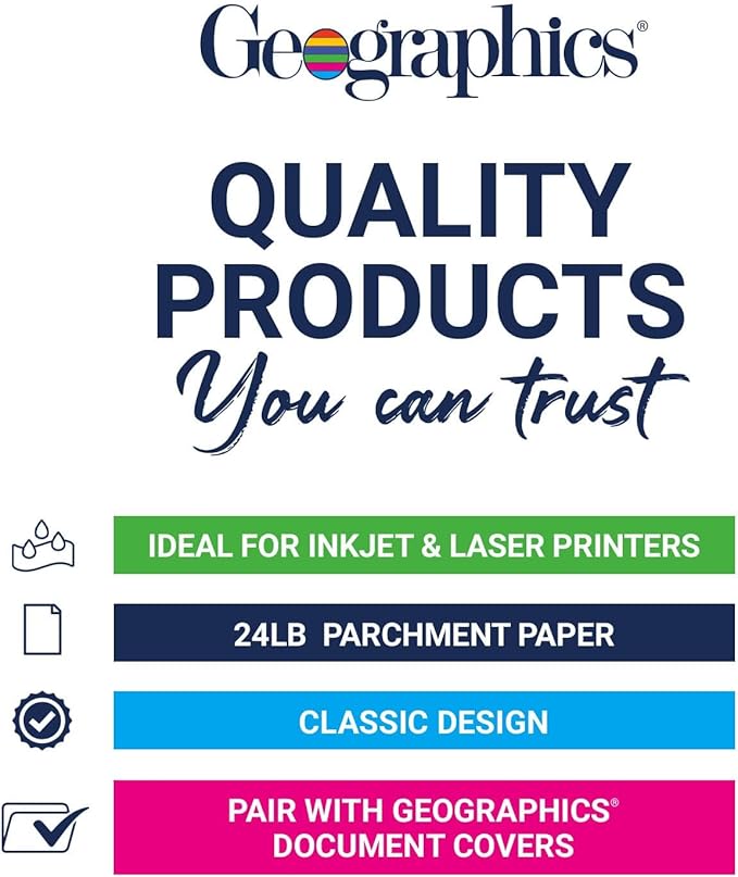 Geographics Recycled Blank Parchment Certificate Paper, 8.5 x 11, Optima Green - Image 5