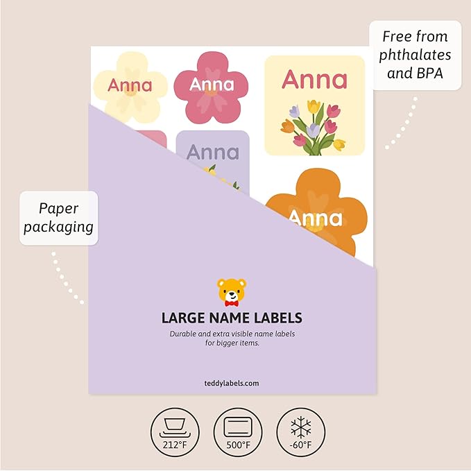 Large Name Labels for Kids - Image 3