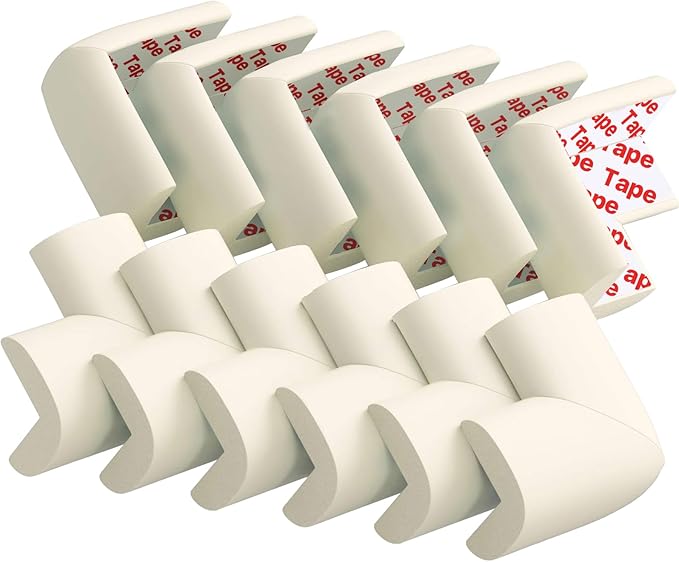 12 Pack Corner Protector Baby Proofing Edge and Corner Guards, Soft Safety by USfloatwishes