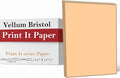 Print It - Vellum Bristol Colored Cardstock Cover Paper, 67 Lb, 8.5" X 11” by Unknown