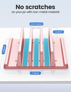 Vaydeer 3-Slot Vertical Laptop Stand Made of Premium ABS Plastics 5 in 1 Design - Image 5