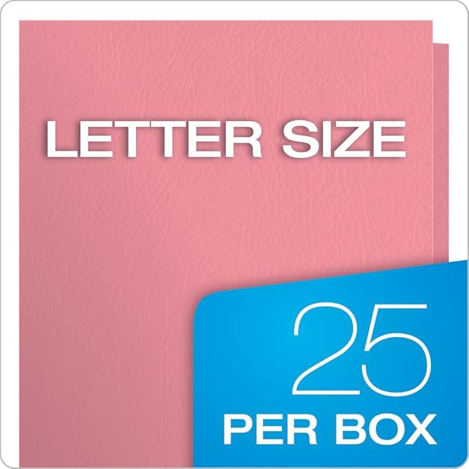 Oxford Twin-Pocket Folders, Textured Paper, Letter Size, Holds 100 Sheets - Image 6