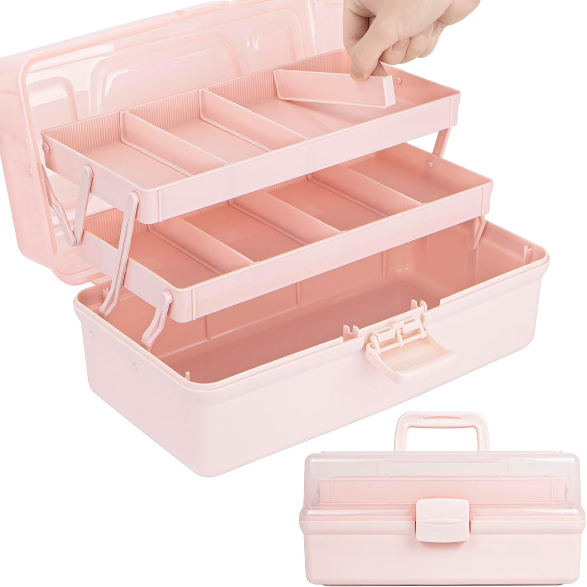 tergoo 14in 3-layer multipurpose craft organizers and storage, main product view