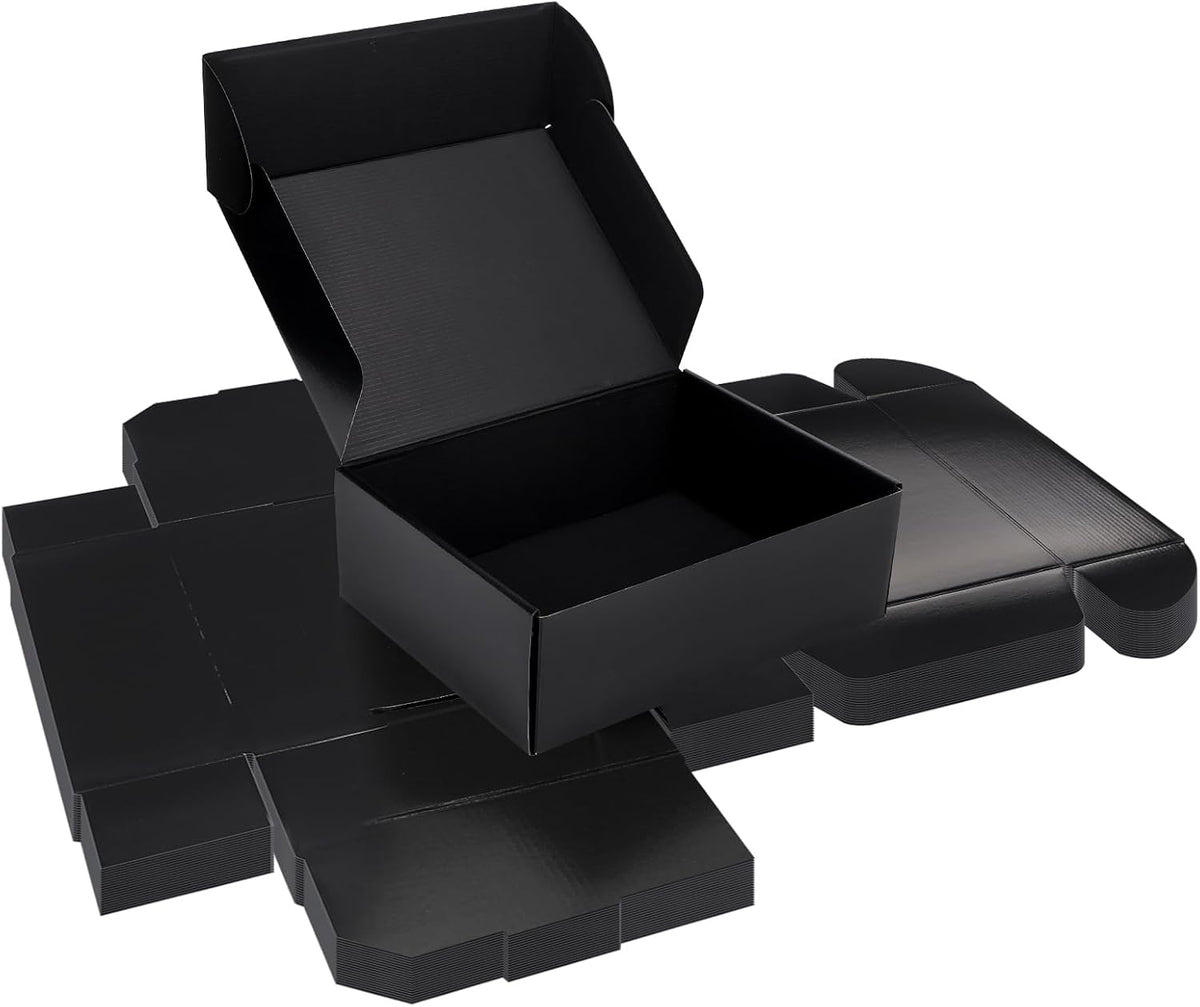 rempry 12x9x4 black shipping boxes 20 pack, large, main product view
