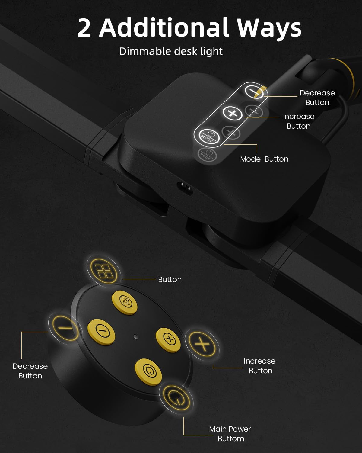 Dual Head Ring Light for Streaming, Sensor Switch Desk Video Light