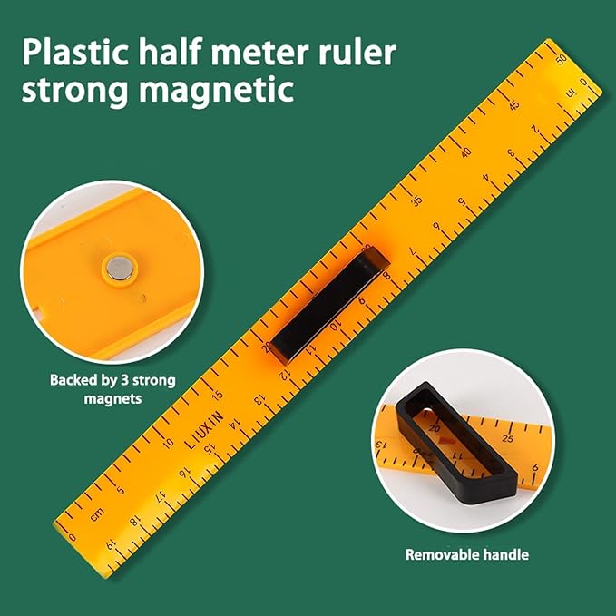 Magnetic Geometry Tool, School Supplies Protractor Compass Set, Teacher Board - Image 6