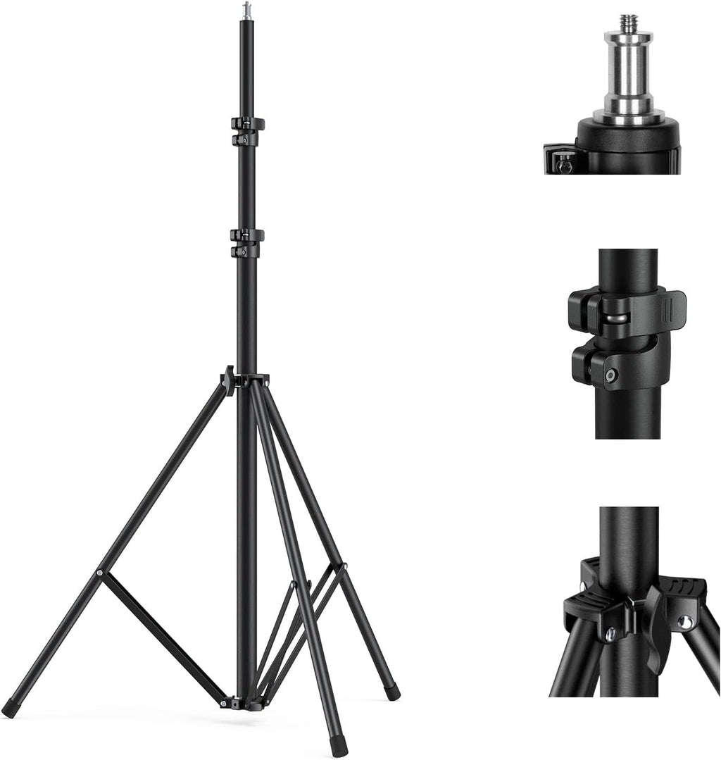 SMALLRIG Photography Light Stand 110"/9.2ft/280cm, Air-Cushioned Aluminum Photo