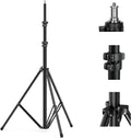 SMALLRIG Photography Light Stand 110"/9.2ft/280cm, Air-Cushioned Aluminum Photo