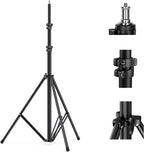 SMALLRIG Photography Light Stand 110"/9.2ft/280cm, Air-Cushioned Aluminum Photo